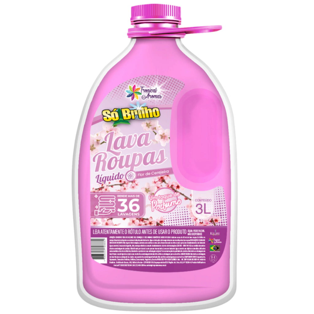[5938791] Amaciante de Roupas 3 Lts Tropical Aromas  - Flor de Cerejeira